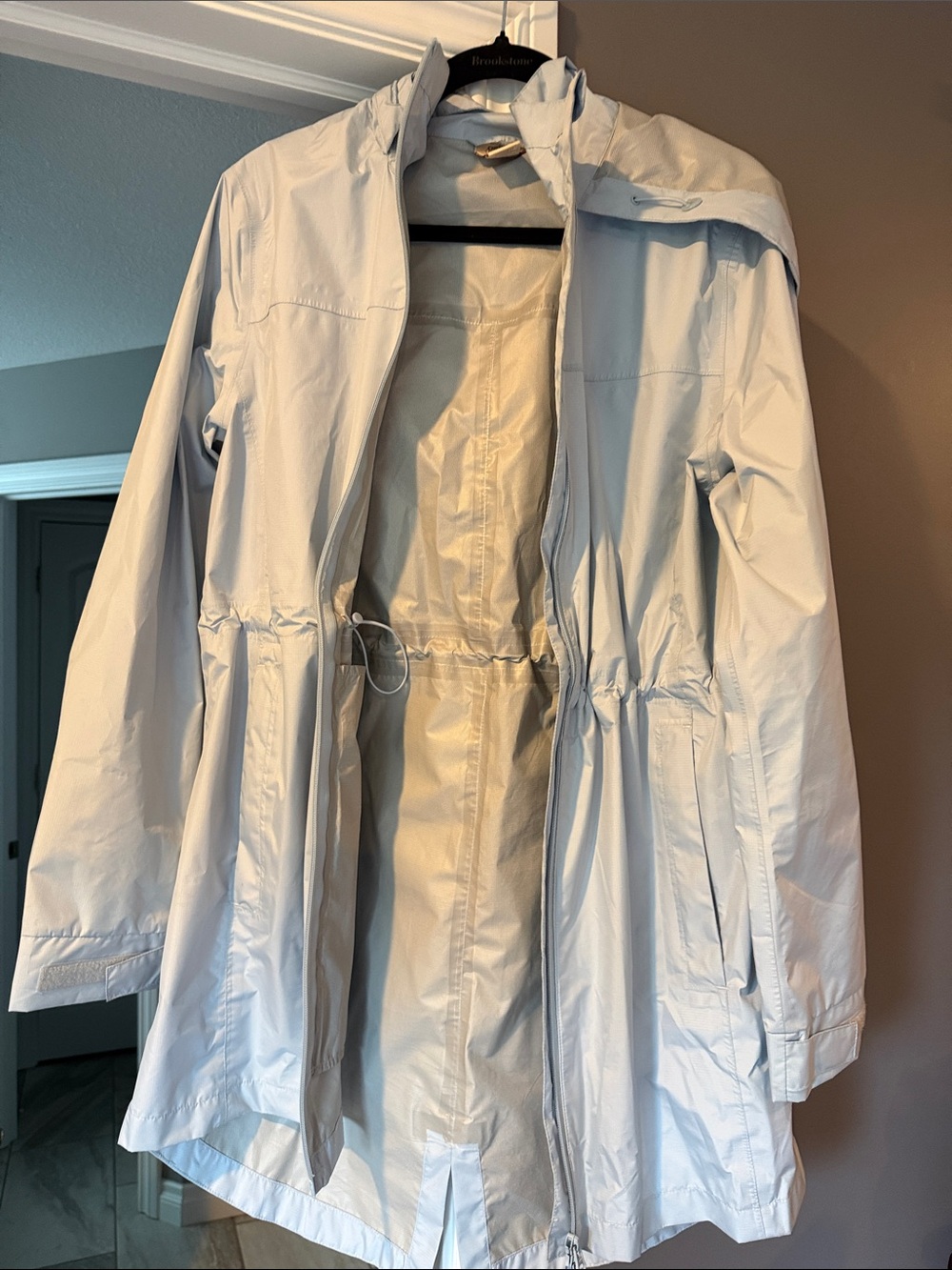 Light Blue Women's Hooded Anorak Jacket